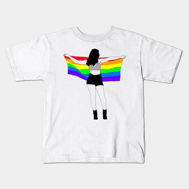 PRIDE Kids T-Shirt by edajylix